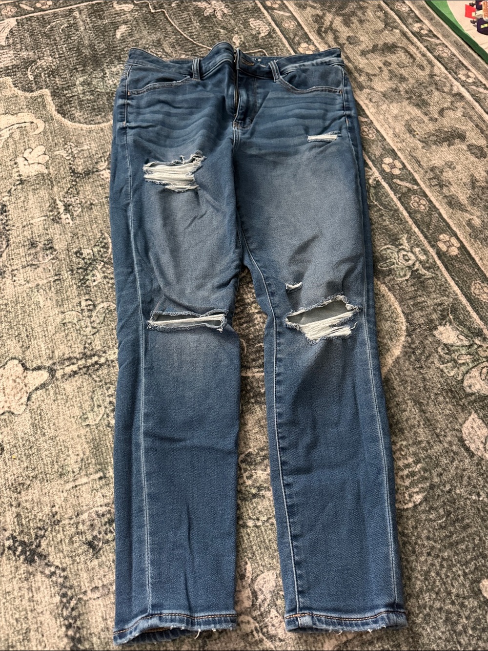 American Eagle Outfitters Blue Hi-Rise Legging Jeans